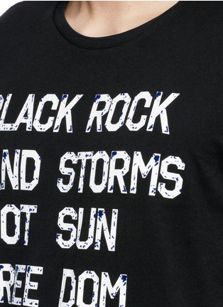 Detail View - Click To Enlarge - SCOTCH & SODA - 'Rocker' slogan print T-shirt