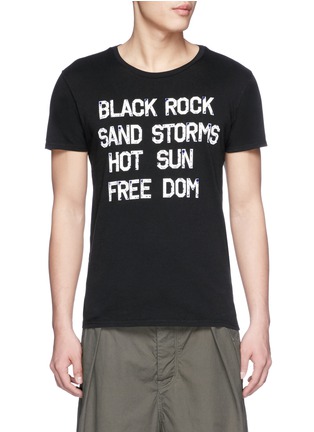Main View - Click To Enlarge - SCOTCH & SODA - 'Rocker' slogan print T-shirt