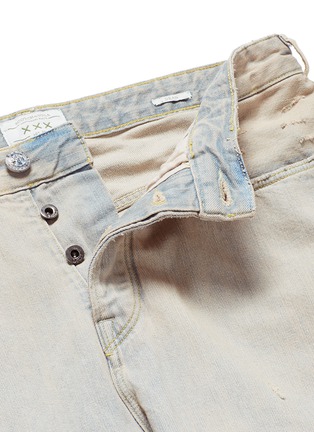  - SCOTCH & SODA - 'Lot 22 Dean' contrast stitch distressed jeans