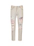 Main View - Click To Enlarge - SCOTCH & SODA - 'Lot 22 Dean' contrast stitch distressed jeans