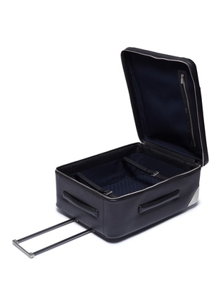 Detail View - Click To Enlarge - VALEXTRA - Leather trolley – Black