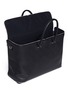 Detail View - Click To Enlarge - VALEXTRA - Fold out leather travel bag and zip pouch set – Black