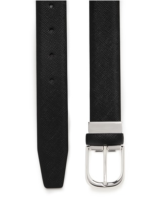Detail View - Click To Enlarge - GIORGIO ARMANI ACCESSORIES - Saffiano leather belt
