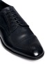 Detail View - Click To Enlarge - GIORGIO ARMANI SHOES - Semi brogue leather Derbies