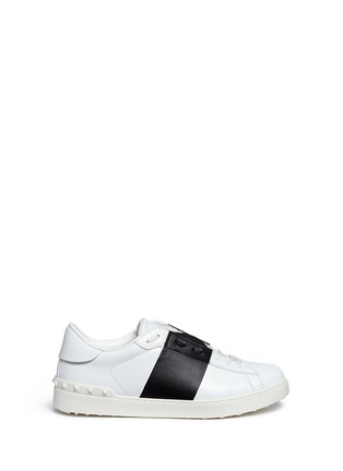 Main View - Click To Enlarge - VALENTINO GARAVANI - Colourblock leather stud sneakers