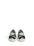 Front View - Click To Enlarge - VALENTINO GARAVANI - Camouflage print patchwork skate slip-ons