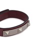 Detail View - Click To Enlarge - VALENTINO GARAVANI - 'Rockstud' metal bar leather bracelet