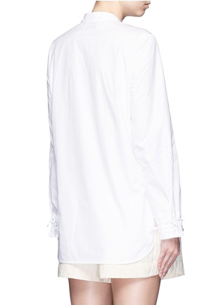 Back View - Click To Enlarge - 3.1 PHILLIP LIM - Smocked cuff poplin shirt