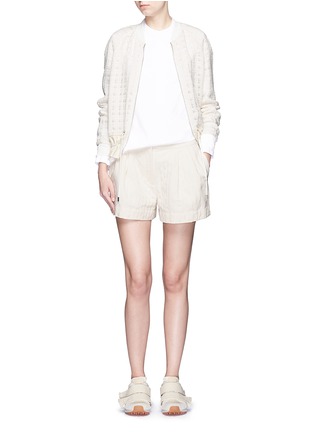Figure View - Click To Enlarge - 3.1 PHILLIP LIM - Smocked cuff poplin shirt