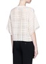Back View - Click To Enlarge - 3.1 PHILLIP LIM - Textured grid cropped boxy T-shirt