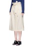 Front View - Click To Enlarge - 3.1 PHILLIP LIM - Belted paperbag waist cotton skirt