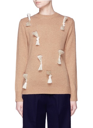 Main View - Click To Enlarge - 3.1 PHILLIP LIM - Fringe embellishment wool-yak-cashmere sweater