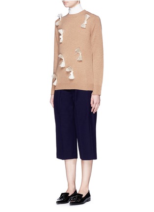 Figure View - Click To Enlarge - 3.1 PHILLIP LIM - Fringe embellishment wool-yak-cashmere sweater