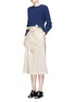 Figure View - Click To Enlarge - 3.1 PHILLIP LIM - Crochet trim cuff wool-cotton sweater