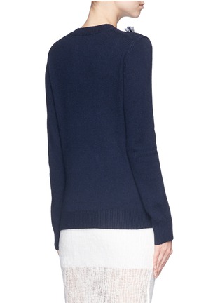 Back View - Click To Enlarge - 3.1 PHILLIP LIM - Fringe embellished wool-yak-cashmere sweater