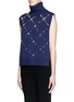Front View - Click To Enlarge - 3.1 PHILLIP LIM - Embellished wool turtleneck sleeveless sweater