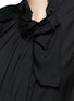 Detail View - Click To Enlarge - 3.1 PHILLIP LIM - Shirred neckline silk crepe sleeveless blouse