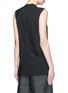 Back View - Click To Enlarge - 3.1 PHILLIP LIM - Shirred neckline silk crepe sleeveless blouse
