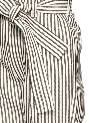 Detail View - Click To Enlarge - 3.1 PHILLIP LIM - Paper bag stripe cropped pants