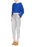 Figure View - Click To Enlarge - 3.1 PHILLIP LIM - Paper bag stripe cropped pants