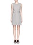 Main View - Click To Enlarge - 3.1 PHILLIP LIM - Stripe cutout back zip front dress