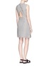 Figure View - Click To Enlarge - 3.1 PHILLIP LIM - Stripe cutout back zip front dress