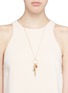 Figure View - Click To Enlarge - CHLOÉ - 'Harlow' mix charm brass necklace