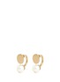 Main View - Click To Enlarge - CHLOÉ - 'Darcey' Swarovski pearl flat stud earrings