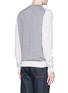 Back View - Click To Enlarge - LANVIN - Contrast sleeve and back Merino wool sweater