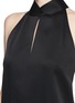 Detail View - Click To Enlarge - JASON WU - Keyhole front sateen crepe halter neck top