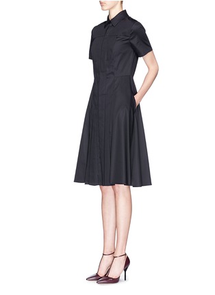 Figure View - Click To Enlarge - JASON WU - Box pleat cotton poplin shirt dress