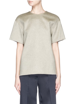 Main View - Click To Enlarge - JASON WU - Felted cashmere T-shirt