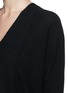 Detail View - Click To Enlarge - VINCE - Directional rib double V-neck cashmere sweater