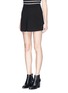 Front View - Click To Enlarge - VINCE - Inverted front pleat ponte knit skirt