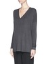 Front View - Click To Enlarge - VINCE - Luxe V-neck long sleeve T-shirt
