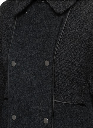 Detail View - Click To Enlarge - VINCE - Panel wool blend Sherpa bouclé short coat