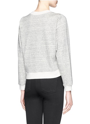 Back View - Click To Enlarge - VINCE - Ribbed trim cotton blend sweater