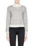 Main View - Click To Enlarge - VINCE - Ribbed trim cotton blend sweater