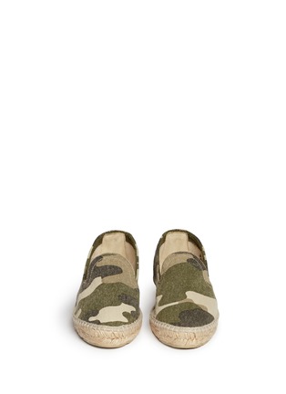 Figure View - Click To Enlarge - MANEBÍ - 'Dakar' washed camouflage canvas espadrilles