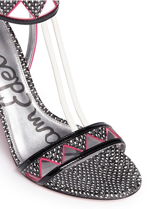 Detail View - Click To Enlarge - SAM EDELMAN - 'Sadie' Aztec pattern snake leather sandals