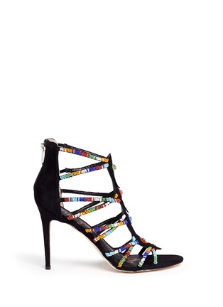 Main View - Click To Enlarge - SAM EDELMAN - 'Sage' beaded suede sandals