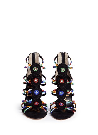 Figure View - Click To Enlarge - SAM EDELMAN - 'Sage' beaded suede sandals