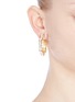 Figure View - Click To Enlarge - KENNETH JAY LANE - Openwork metal horsebit earrings