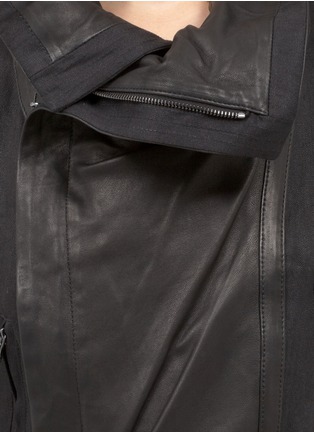 Detail View - Click To Enlarge - VINCE - Wide-collar contrast panel jacket