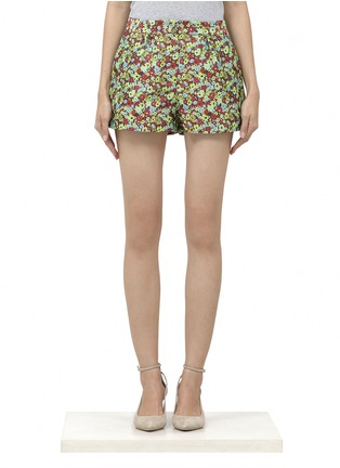 Main View - Click To Enlarge - ELIZABETH AND JAMES - Jody floral jacquard shorts