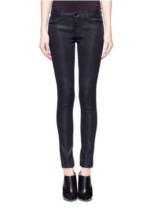 Main View - Click To Enlarge - J BRAND - Coated skinny jeans