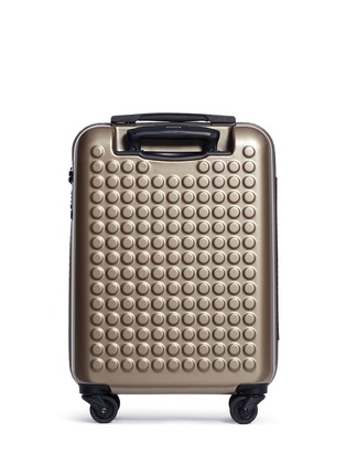 Back View - Click To Enlarge - DOT-DROPS - X-tra Light 21" carry-on suitcase - Champagne