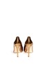 Back View - Click To Enlarge - DIANE VON FURSTENBERG SHOES - Bethany metallic leather pumps