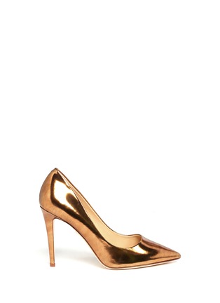 Main View - Click To Enlarge - DIANE VON FURSTENBERG SHOES - Bethany metallic leather pumps