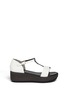 Main View - Click To Enlarge - CLERGERIE - Paque colour-block wedge sandals